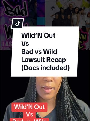 A post by @imnotalawyerbut on TikTok caption: Viacom has filed a lawsuit claiming that Nick Cannon’s new show — 'Bad vs. Wild' — is a “flagrant” copycat of 'Wild ’N Out.'⁠ ⁠ Viacom (parent company and owner of MTV) claims Bad vs. Wild “goes far beyond mere imitation” and instead steals “each and every” element of 'Wild ’N Out". They also claim that Zeus induced Nick to breach his contract in order to be host of the new show. Viacom wants production on the show stopped, the show pulled from streaming, and any revenue made from the show turned over to them.