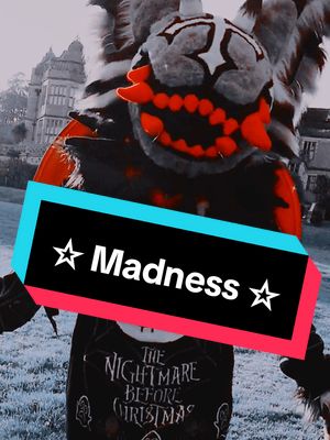 A post by @x_razzer_x on TikTok caption: ⋆☆ Magestic Madness ☆⋆ ⋆ What's your favourite feature about Crimson? ⋆ #monstercat #cccat #screech #fursuit #furry #publicfursuiting 