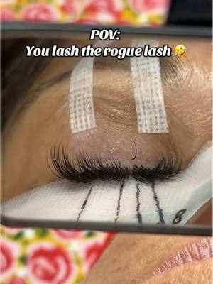 A post by @mauvellalashacademy on TikTok caption: I had to 🤣 #lashfunnies #lashes #classiclashes 