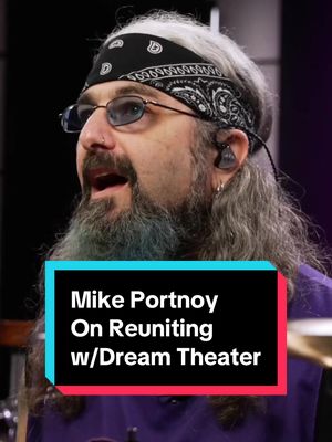 A post by @drumeoofficial on TikTok caption: Mike Portnoy On Reuniting w/Dream Theater.  Head over to the Drumeo channel to watch the full conversation with Mike Portnoy, where we discuss the new Dream Theater album Parasomnia and the 40th anniversary tour. #dreamtheater #progressivemetal #progrock #johnpetrucci #mikeportnoy #jordanrudess #johnmyung #jameslabrie #mikemangini #parasomnia #metropolispt2 #scenesfromamemory #octavarium #thespiritcarrieson #instrumental #drummersoftiktok 