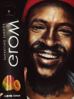 A post by @makeupmag77 on TikTok caption: Just me, Marvin Gaye, and a sip of pure @GLOW Beverages 🌟💦🍉🍒🍍🍊🥭  #glowhydration #glowpartner #drinkglow #letsglow 