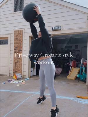 A post by @elisabethmeadows on TikTok caption: 4 rounds of 8 reps each #crossfitgirls #lightwork #startsomewhere 