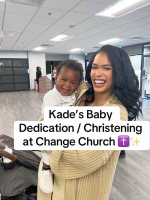 A post by @nelliemarina__ on TikTok caption: Come with me to my son, Kade’s baby dedication / christening at Change Church. He turns a year and 6 months today (lol I thought yesterday was the 17th my mind all over the place) and I got him dedicated at my church home, Change Church and I wanted to share the special moment with yall ❤️❤️    #babydedication #babychristening 