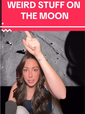 A post by @astro_alexandra on TikTok caption: The weirdest things on the moon… #space #astronomy #solarsystem #science #nasa 