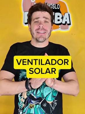 A post by @pongamoslo_a_prueba on TikTok caption: Puse a prueba el ventilador con el que no gastaras ni un solo peso de luz, es el Nuevo ventilador solar de #TikTokShop  #vamostiktokshop #pongamosloaprueba 