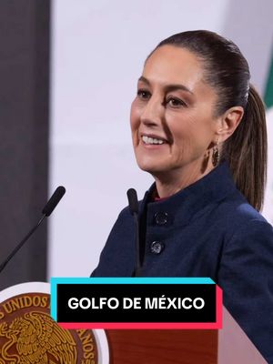 A post by @claudiasheinbaum on TikTok caption: El decreto del gobierno de Estados Unidos es para su plataforma continental; no para todo el golfo de México. #fyp #mañanera #PresidentA #claudiasheinbaum 