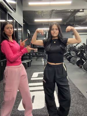 A post by @evelynomadera on TikTok caption: NEW YT VID! @mary_barreraa #fyp #gym 