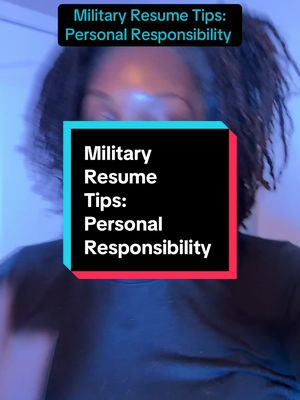 A post by @military2source on TikTok caption: Military resume tips: personal accountability  Resume tips for veterans  Military2source  Vets helping vets  How to write a resume  Resume writing tips  Resume writing for veterans  Military transition  Getting out the military  Getting out the army  Sfl tap How to write a resume Resume writing #resumeservices #federalresumewriter #resumesforveterans #vetshelpingvets #military2source 