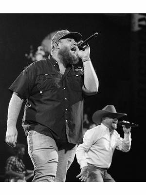 A post by @lukecombs on TikTok caption: Always a good time singing with my buddy CoJo @Cody Johnson 