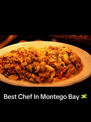 A post by @__jasmiineeee on TikTok caption: We decided to hire a chef for our trip to Jamaica . He was so professional & not to mention EVERYTHING was good! Highly recommend for group trips. It Even Came With A Gallon Of Rum Punch That Was Punching 😂 . Book @@chefshakeir .  #montegobay #chef #vacation #jamaica #fyp #travel 