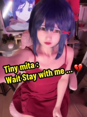 A post by @neneko.n on TikTok caption: Wait ✋🏻 Player.... You're a player, aren't you? We can play together…😔💔 #TinyMita #MiSide #ミサイド #mita #Мита #fyp 