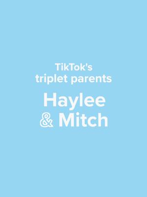 A post by @unplanned_podcast on TikTok caption: Haylee & Mitch on being parents to triplets, premature birth at 28 weeks, and having a seven figure NICU bill @hay_hess @mitch.hess #unplannedpodcast @matt_and_abby