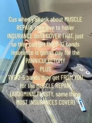 A post by @tha_tummy_tuck_ladi on TikTok caption: #thatummytucklady #thatummytuckladi #insurance #tummytuck 