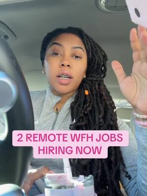 A post by @therealwfhcali on TikTok caption: 2 remote wfh jobs hiring now  #workfromhome #wfh #workfromhomejobs #wfhjobs #remotework #remotejobs 