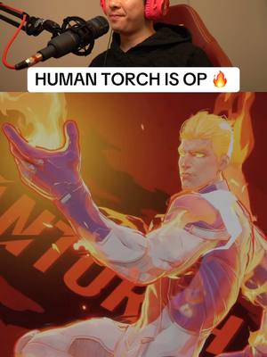 A post by @sushibae on TikTok caption: Human Torch will be insane in comp 🔥 #marvelrivals #sushibae 