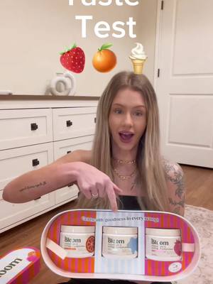 A post by @kolbyshae on TikTok caption: How sweet and creative!!🩷🍦💚 @Bloom Nutrition #bloompartner 