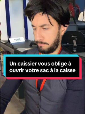 A post by @masdak_trading on TikTok caption: 🎒 Peut-on vous obliger à ouvrir votre sac en caisse ? Un hôte de caisse n’a aucun droit d’exiger l’ouverture de votre sac. Seuls les agents de sécurité habilités peuvent effectuer un contrôle visuel, et uniquement avec votre consentement. En cas de refus de vous encaisser pour cette raison, il s’agit d’un refus de vente illégal (article L121-11 du Code de la consommation).  📖 Référence : Livre de Masdak, page 47 #Masdakisation #consommation #DroitsConsommateur 