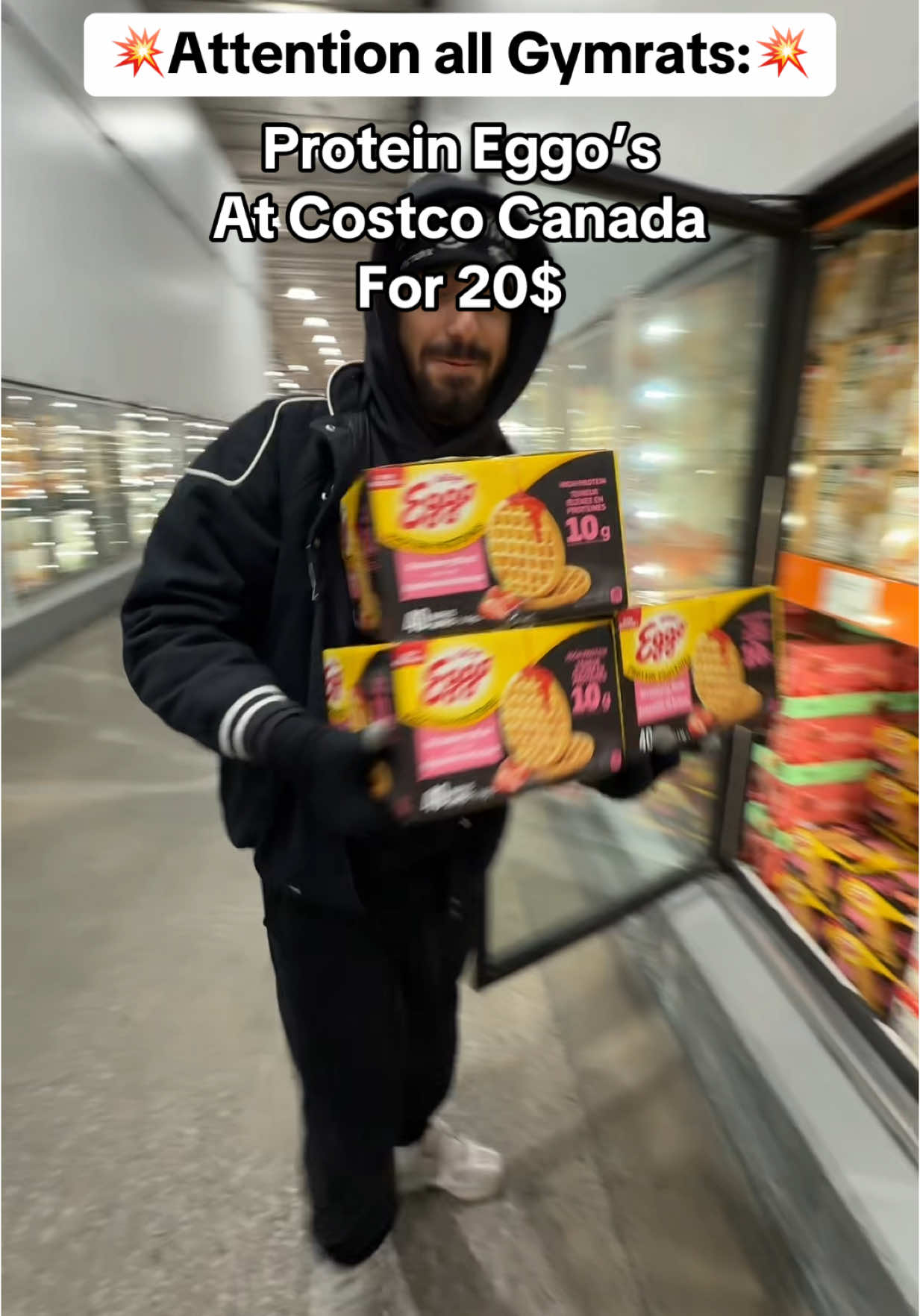 A post by @youssefsarris8 on TikTok caption: 40 Protein Eggos for 20$ at Costco  #costcofinds #protein #costco #fyp #bulk 