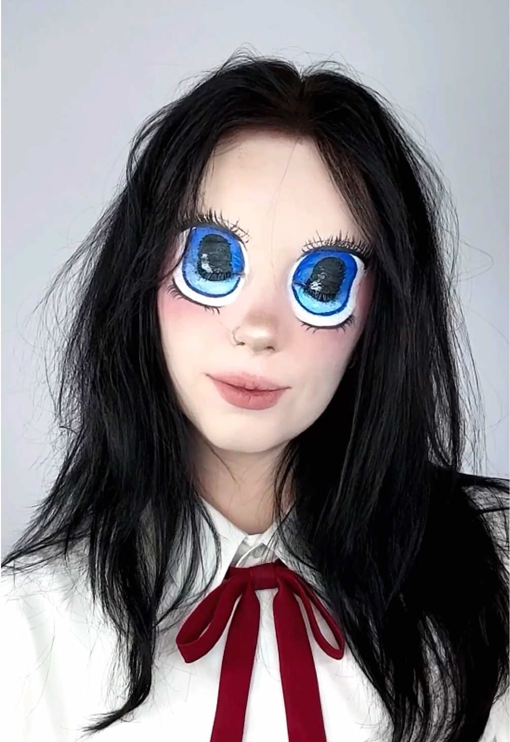 A post by @kkoroba on TikTok caption: unrecognizable eye makeup 