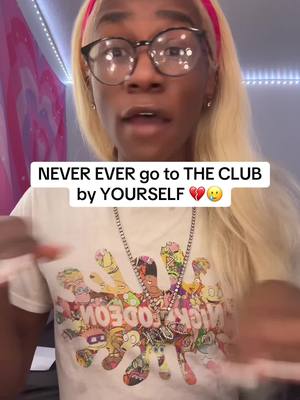 A post by @armaniwestt on TikTok caption: never I MEAN EVER GO OR LEAVE THE CLUB BY YOURSELF 💔😭