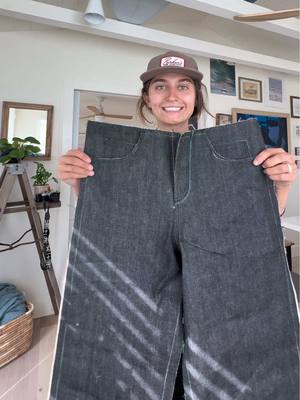 A post by @averycyrus on TikTok caption: making some jeans😌👖 