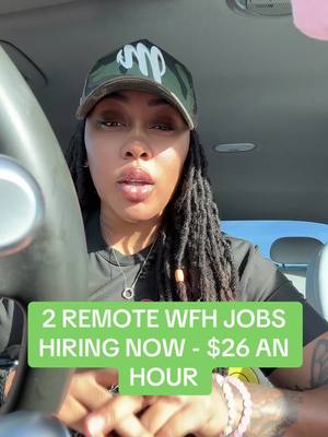 A post by @therealwfhcali on TikTok caption: 2 remote wfh jobs  #workfromhome #wfhlife #wfh #workfromhomejobs #wfhjobs #remotework #remotejobs  