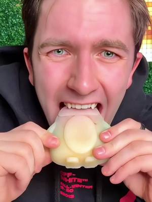 A post by @jadensprinz on TikTok caption: The crunch!! 🤩 Also let me know if you got the joke!!! #waxcandy #jellyfruit #vampire 