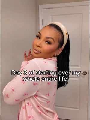 A post by @aaliyahjay on TikTok caption: Starting over. Not to be who I was, but to become who I’m meant to be. ✨ no hashtags or long caption, just me and the woman in the mirror. 