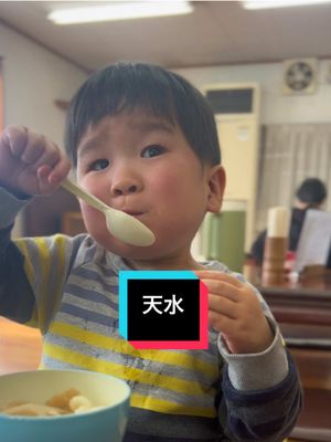 A post by @wahchanchan on TikTok caption: 年明けの動画。大好きな天水のうどんを食べにいきました。 #うどん #天水 #わーちゃん 