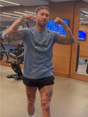 A post by @sergioramos on TikTok caption: 🏋️‍♂️🏋️‍♂️🏋️‍♂️