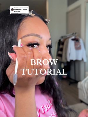 A post by @cec_marie95 on TikTok caption: Replying to @Ariana  Easy brows! Products linked on my Shop My! Using @Morphe Cosmetics brushes ✨ #grwm #makeup #brows #browtutorial #beautyhacks #makeuphacks #beautyinfluencer #foryou 