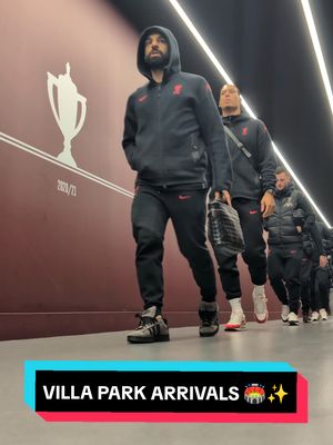 A post by @liverpoolfc on TikTok caption: Checking in at Villa Park 🏟️✨