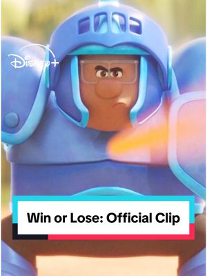 A post by @pixar on TikTok caption: That's game! 🥎 The two-episode premiere of #WinOrLose is now available only on @Disney+! 