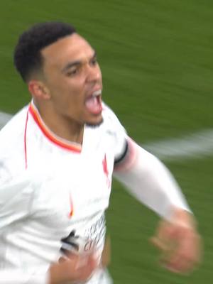 A post by @liverpoolfc on TikTok caption: Trent's equaliser at Villa Park ⚽️