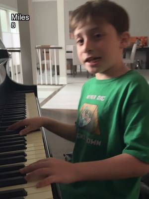 A post by @milesmusickid on TikTok caption: hold up how come lil man didn’t tell me he could do this 😭😭 @Calvin Harris #calvinharris #frankocean #slide #migos #TalentedMusicians #ProducerLife #blonde #tylerthecreator #singing
