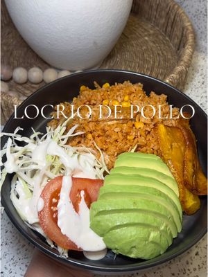 A post by @angiemarie12 on TikTok caption: My favorito, locrio de pollo🇩🇴 #foodietiktok #Foodie #kitchen #dominicanfood 