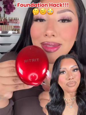 A post by @rocio.roses on TikTok caption: The best foundation for mature skin!?😱 .. That can also be applied over a full face of makeup!🤔 Let me show you! Using @TIRTIR Inc. red cushion foundation! ♥️ #tirtirpartner  #tirtir #tirtircushion #cushionfoundation #smilelines  #maturemakeup #makeupsecrets #matureskinmakeup #beginnermakeup #over50makeup #makeuptips #MakeupRoutine #viralmakeup #viralfoundation #cakeymakeup #unrecognizablemakeup #fullglam 