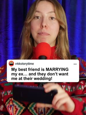 A post by @okstorytime on TikTok caption: My best friend is MARRYING my ex... and they don't want me at their wedding! #reddit #redditstories #redditreadings #reddit_tiktok 