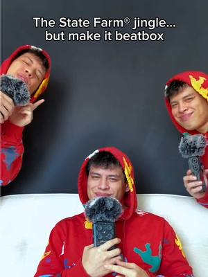 A post by @spencerx on TikTok caption: The State Farm jingle… but make it beatbox #StateFarmPartner