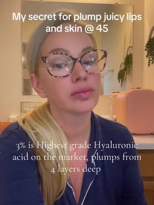 A post by @dimot93 on TikTok caption: #ad Hyaluronic acid is crucial for plump hydrated skin but this one is 3% which is thr highest grade on the market penetrating and plumping from 4 layers deep. #snatchedface #glassskin #plumplips #hyaluronicacid