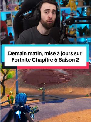 A post by @aksianka on TikTok caption: Demain matin, mise à jour sur Fortnite : nous avons la nouvelle saison, Chapitre 6 - Saison 2. Et vous êtes nombreux à vous demander : Mais quand commence la mise à jour de Fortnite ? À quelle heure sera-t-elle terminée ? Pour l'instant, nous n'avons pas encore la réponse, mais ne vous inquiétez pas ! Je serai en live sur TikTok demain matin avec vous pour suivre tout ça et, surtout, découvrir le nouveau passe de combat de Fortnite pour la Saison 2 - Chapitre 6 #fortnite #fortniteinfo #fortniteactu