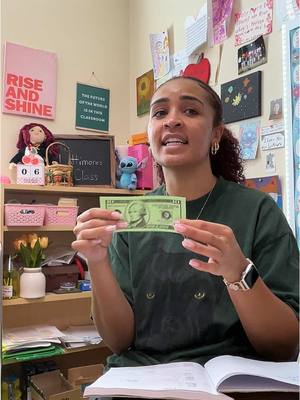 A post by @shelby_thatsmee on TikTok caption: Pt.1 Watch the confidence soar in my class after I reteach about change! #lesson #teach #money