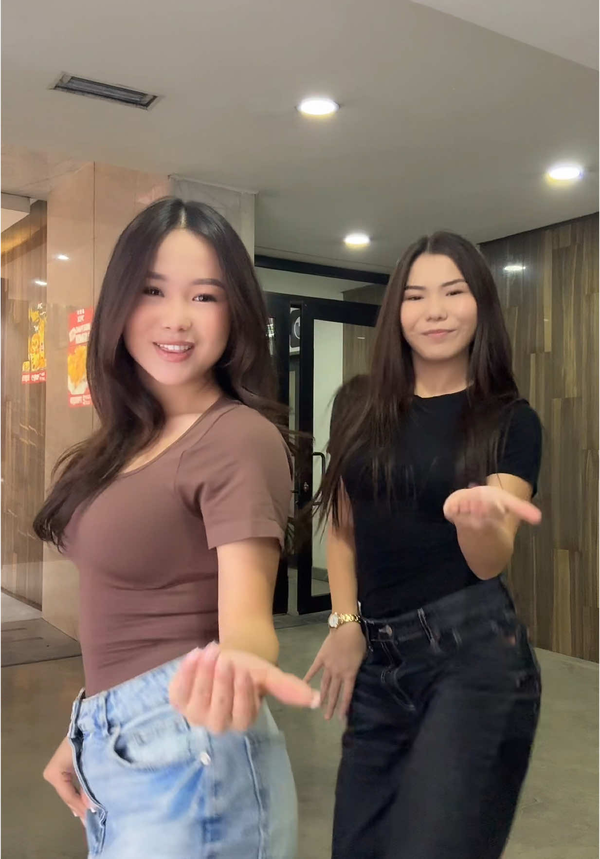 A post by @4girls.team on TikTok caption: NEW TREND BY US 🔥🔥