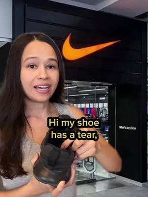 A post by @erikakullberg on TikTok caption: Nike owes you a new pair?! 👀🔥 Don’t throw out old Nikes—you could get a free replacement or a gift card! 🚨 #moneytips #nikehack #erikataughtme