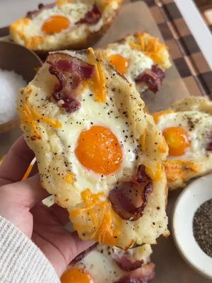 A post by @moribyan on TikTok caption: Twice Baked Breakfast Potatoes 🤎 so filling and yummy! Full recipe up on the blog as always - link in bio