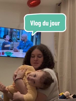 A post by @melissabassit on TikTok caption: Vlog du jour ! 💞 #trend #fyp #baby #pourtoi #family #momlife 