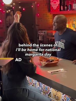 A post by @tiktoktaye on TikTok caption: #ad just a little BTS action from the shooting of I'll be Home for National Marg Day @Chili’s Grill & Bar + @LifetimeTV   