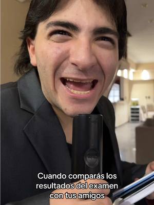 A post by @losariasbrothers on TikTok caption: Todos tenían cosas distintas 😂 /Ig:losariasbrothers/ #humor #gracioso #divertido #hermanos #amigos #resultados #examen #guidokazcka #messi #fyp #paratii 