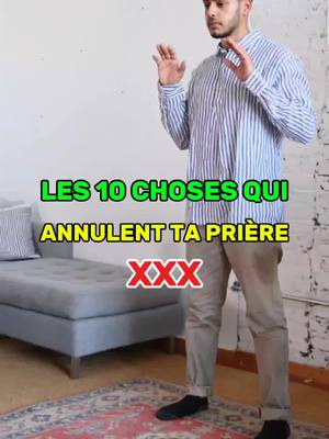 A post by @quran_alkarim.sourate on TikTok caption: ⚠️ Attention ! Les 10 choses qui annulent ta prière #muslim #priere #sourate #coran #foryoupage #pourtoi 