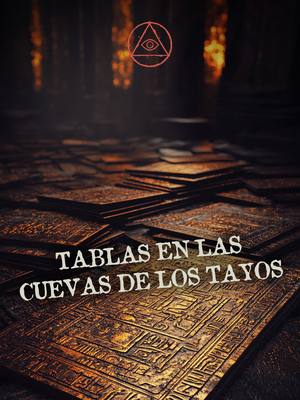 A post by @paranormalpodcast on TikTok caption: ⭕ Pulso Paranormal 79 | La cueva de los Tayos | Dentro de la cueva se encontraron con unas tablas metálicas con un montón de símbolos extraños. ¿Crees que son vestigios de una civilización que se evaporó? #experienciaparanormal #fepo #paranormal #cueva #lacuevadelostayos #civilizacionesantiguas #tablas